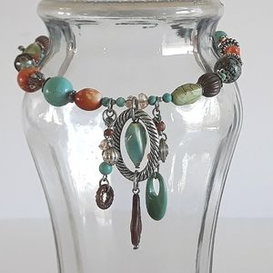 Treska beaded wire choker necklace